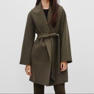 Old Navy Olive/Army Green Wool Wrap Jacket